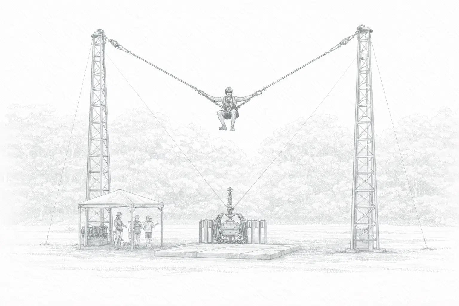 Human Bungee Slingshot
