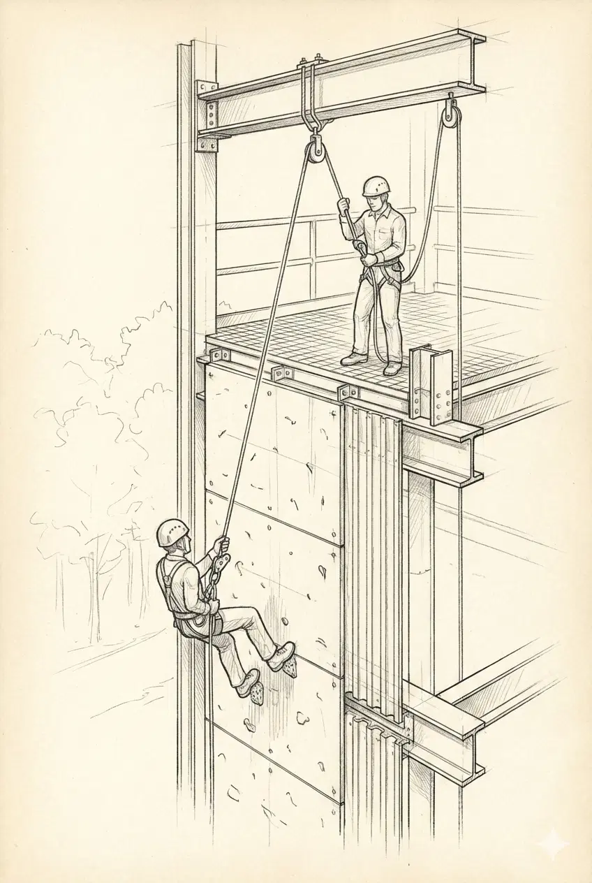 Rappelling and Slithering