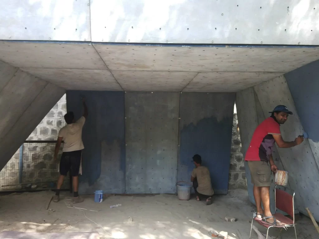 Bouldering wall by oxo for Indian Mountaineering Foundation