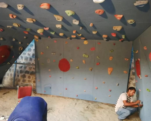 Bouldering wall built by Oxo Planet