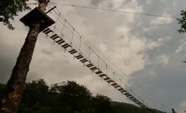 high rope course activity by best adventure park builder in India oxo