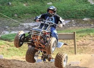 ATV track build by oxo with a racer
