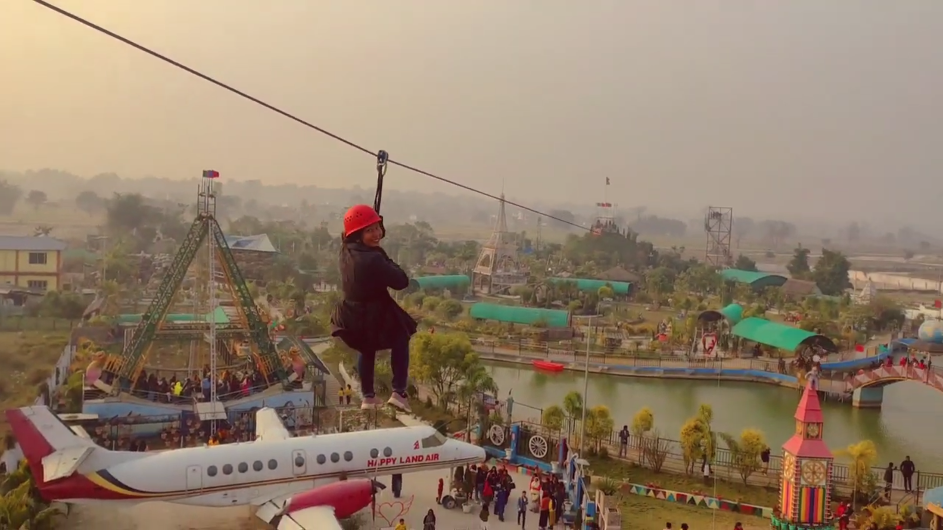 Happyland Adventure Park – Dual-Way Zipline at Nepal’s Picnic Hotspot