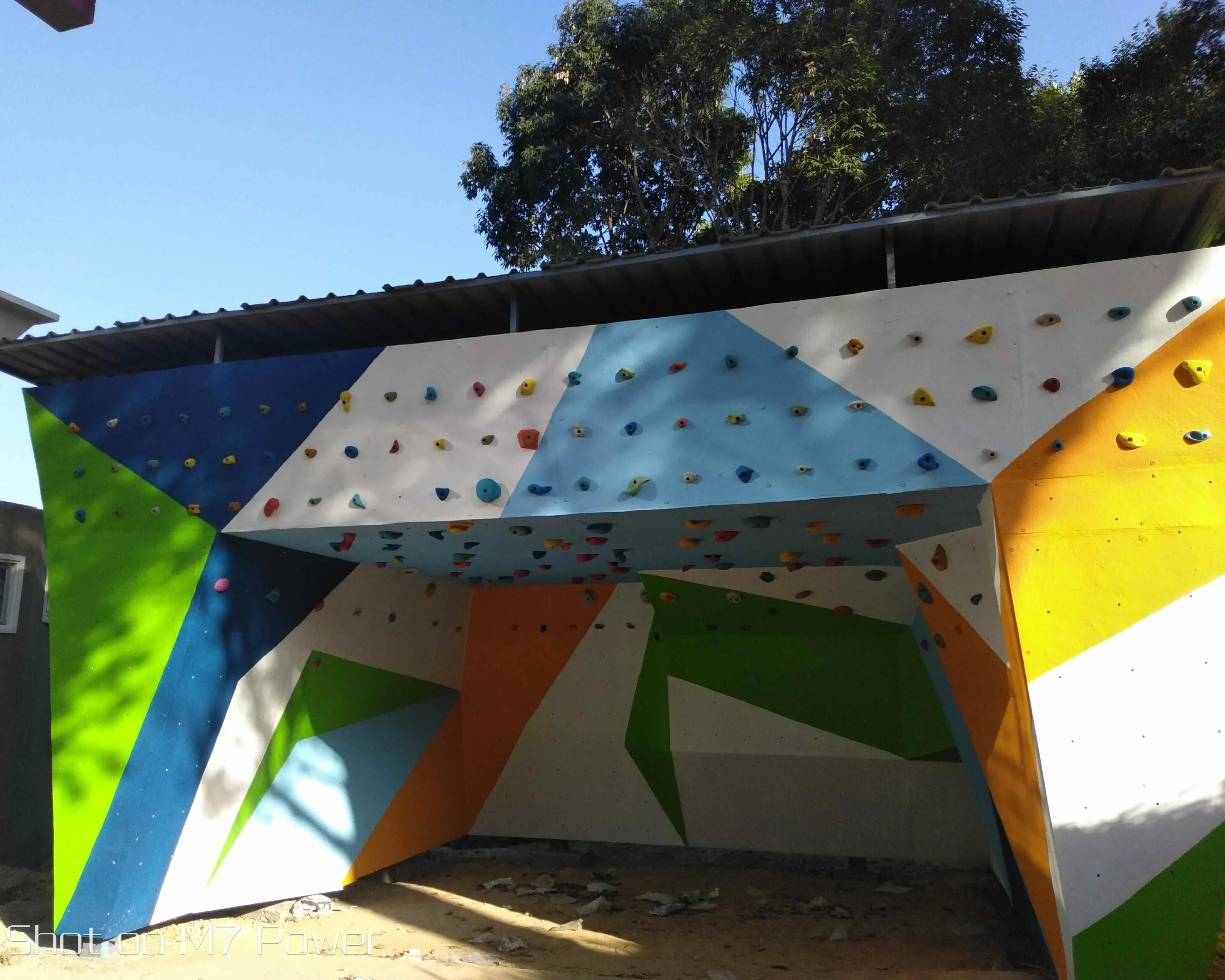 Bouldering Wall built by oxo for a resort in Mizoram