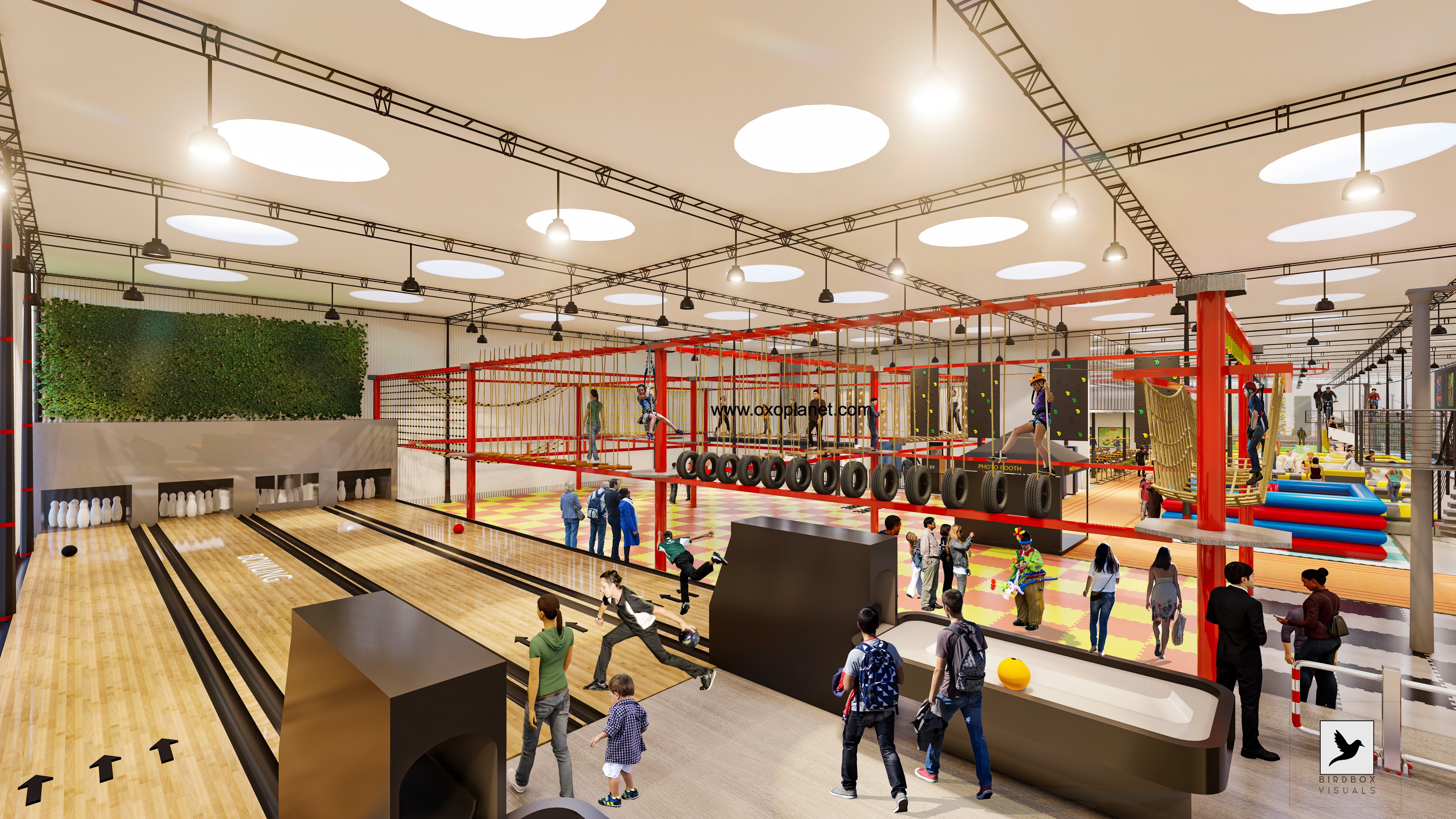 3D work for an upcoming indoor adventure cum entertainment park