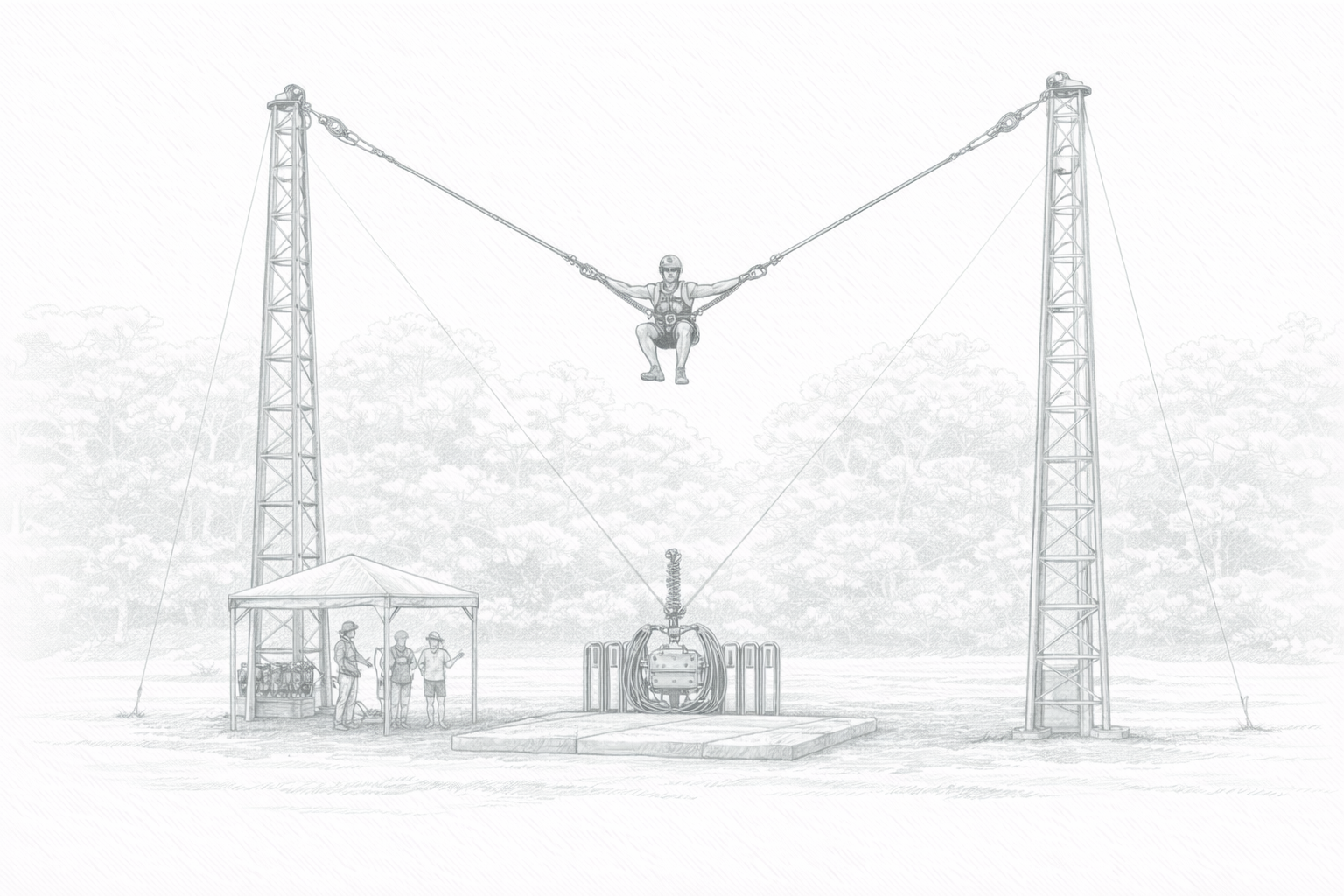 Human Bungee Slingshot