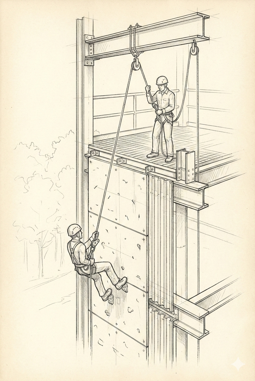 Rappelling and Slithering